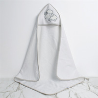 LANDUN Soft Touch 100% Cotton Embroidered Characters Hooded Baby Towel 70x70cm Baby Boys Girls 0-24 Months (2-Packs) Bathroom