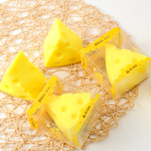 Juguetes Antiestrés al por Mayor, <span class=keywords><strong>Cubo</strong></span> de Queso <span class=keywords><strong>Triangular</strong></span> Elástico de Goma TPR, Juguete Sensorial Suave y Blandito para Niños, Alivio de la Ansiedad - Product Image 3