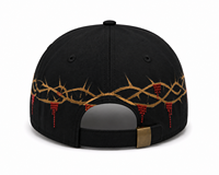 Casquette de baseball en tissu lavé motif léopard, 6 panneaux, visière incurvée, broderie 3D, strass thermocollés, réglable, style décontracté urbain, qualité supérieure