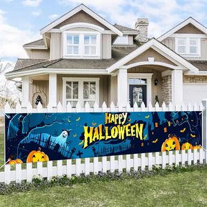 Pancarta Larga de Halloween para Cementerio, con Diseño de Ceñador de Almas Espeluznante, <span class=keywords><strong>Bosque</strong></span> Neblumado y Temática de Cementerio, Letrero Grande para Jardín Exterior para Fiestas, Personalizable - Product Image 3