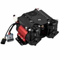Compresseur d'air pour pneus à double cylindre 12V 44mm, 5.9CFM 150PSI, pompe robuste pour 4x4, camion, SUV, tout-terrain