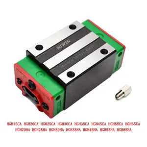 HGW-CC Series HIWIN CNC Linear Guide Slider Rail And Linear Bearing Block HGW15CC/HGW20CC/HGW25CC/HGW30CC/HGW35CC/HGW45CC/HGW55