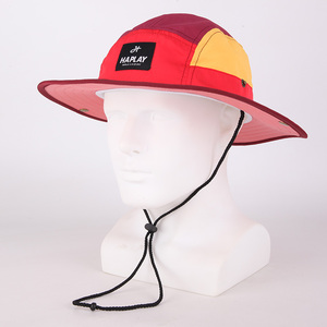Venta al por mayor de alta calidad, sombrero para el sol, sombreros de cubo de nailon impermeables, sombrero de cubo Boonie de ala ancha Unisex con cuerda para hombres y mujeres - Product Image 1