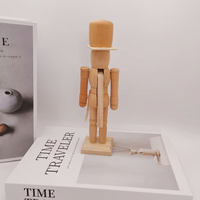 Ornements en bois non peints de 23 cm, décorations brutes, DIY Casse-Noisette à peindre pour kit de peinture