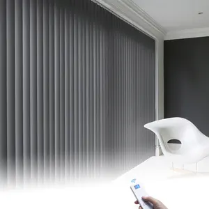 hot selling high quality double layer simple ring style velvet linen light grey blackout curtain