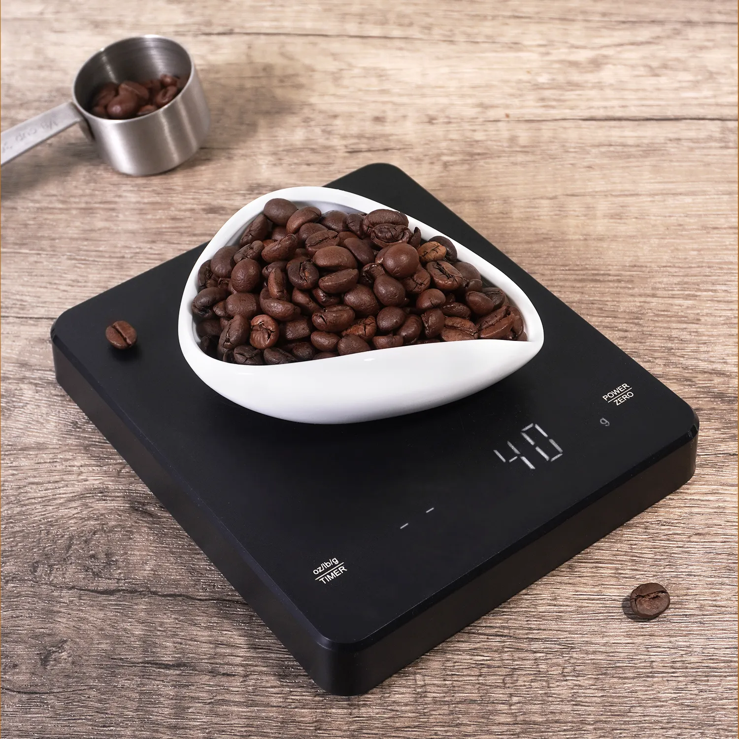 Kaffee-Muster-Vorführtablett Keramik-Schaufeladresse Kapazität von 40 g Kaffeebohnen Bratbohnen Kaffeebohnen-Becherschale