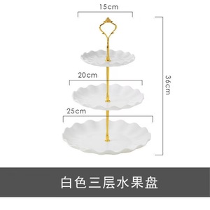 New 2026 Candy <b>Plate</b> Light Style Tray Dessert Table Decoration Arrangement Plastic Shelf Three-Layer Fruit <b>Plate</b> Dry Fruit <b>Plate</b> - Product Image 5