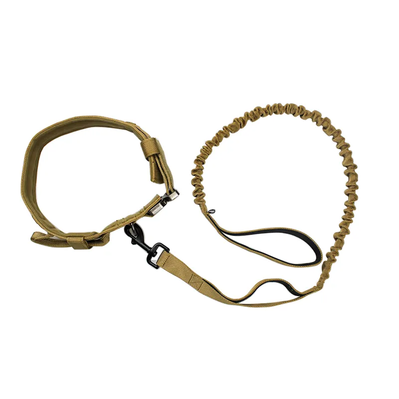 Custom Logo Dog Collar Leash Set Conjunto Tático Ajustável Tactical Dog Collar Set Médio Grande Tactical Dog Collar Com Alça