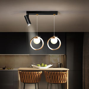 Nouveau comptoir de bar de restaurant suspension à LED avec plusieurs têtes modernes simples avec projecteur salle à manger longue suspension de bar - Product Image 4