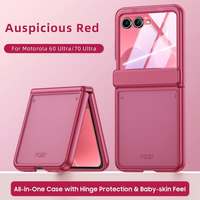 Étui de téléphone en PC transparent électroplaqué, avec charnière rigide, magnétique, antichoc, design luxueux, protection d'écran pour Motorola Razr 60