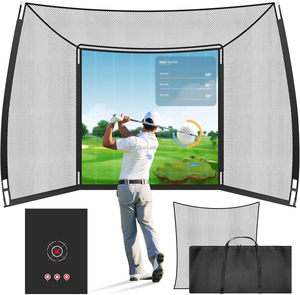 Fabrika Pro 10X8 ft <span class=keywords><strong>Golf</strong></span> simülatörü muhafaza Net-çerçeve ve HD darbe ekran kiti ile komple Set - Product Image 6