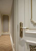 Porte latérale à panneau unique blanche, style minimaliste européen, en bois massif, insonorisée, pour chambre et usage hospitalier