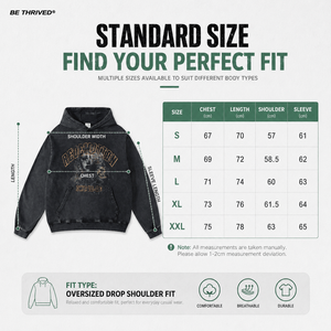 Sweat à capuche rétro délavé pour homme, en coton épais, imprimé, coupe ample, style streetwear, idéal pour l'hiver - Product Image 6