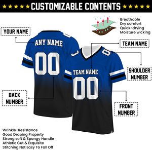 Tùy chỉnh bóng đá mỹ Jersey Top lưới khâu với in kỹ thuật số thăng hoa tùy chỉnh bóng đá mặc - Product Image 2