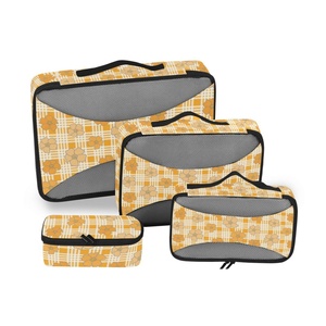 Juego de 6 Organizadores de Maletas con Diseño de Flores Hawaianas, Impresión Personalizada, Cubos de Compresión para Ropa - Product Image 2