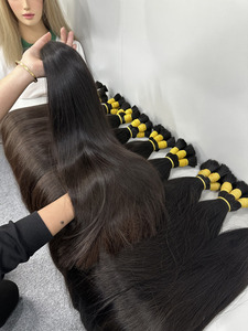 Dream Hair DR01 Cheveux vierges vietnamiens en vrac, double trame machine, 100g, poids personnalisable, toutes couleurs, non traités, super double drawn - Product Image 5