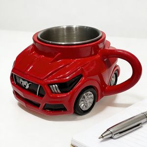 Taza de Café de Resina con Diseño de Auto Deportivo Rojo, Idea de Regalo Original - Product Image 1