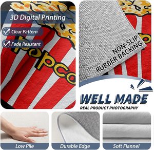 Tapis doux antidérapant lavable à thème cinéma rétro, style ancien, pour la maison et la décoration intérieure des enfants - Product Image 3