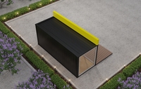 Nouvelle conception de magasin de conteneurs mobiles de 20 pieds, magasin préfabriqué pour épicerie
