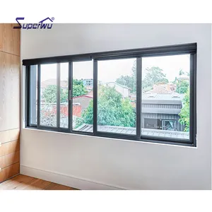 Superhouse Aluminium Window Made In China Energy Saving Double Glass Aluminium Sliding Window With AS2047 NFRC DADE Approved