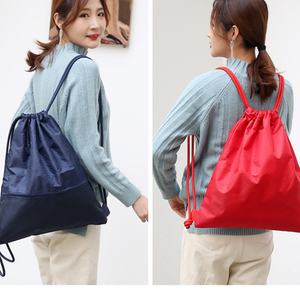 Sac à dos imperméable en polyester 210D/420D avec logo personnalisé par sublimation, design fournisseur H&G Fashion, sac de sport à cordon avec logo personnalisé - Product Image 4