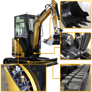 Mini Excavadora de <span class=keywords><strong>3</strong></span> Toneladas, Excavadora Pequeña para Huertos, Modelos Completos, Excavadora Hidráulica de Orugas - Product Image 5