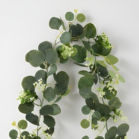 Guirlande d'eucalyptus artificiel en plastique à 60 têtes pour arche de mariage, décoration murale pour fêtes à domicile - Vente en gros