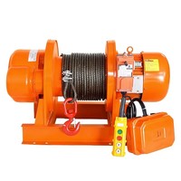 Treuil électrique triphasé de 8 tonnes pour levage de charges lourdes avec câble métallique