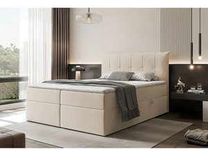 Lit à sommier tapissé en tissu de luxe avec coffre de rangement hydraulique, mobilier de chambre d'hôtel, personnalisable OEM/direct usine - Product Image 2