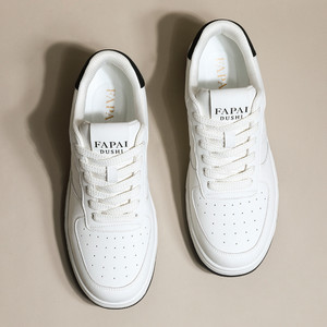 White <b>Sneakers</b> Unisex Casual Shoes Breathable Rubber Outsole Low Heel Daily Wear - Product Image 4