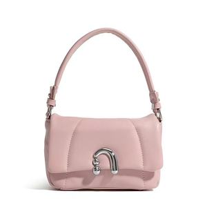 Minimalist Leather <b>Mini</b> Box <b>Bag</b> with Metal Buckle Chic Design Versatile Shoulder <b>Tote</b> - Product Image 3