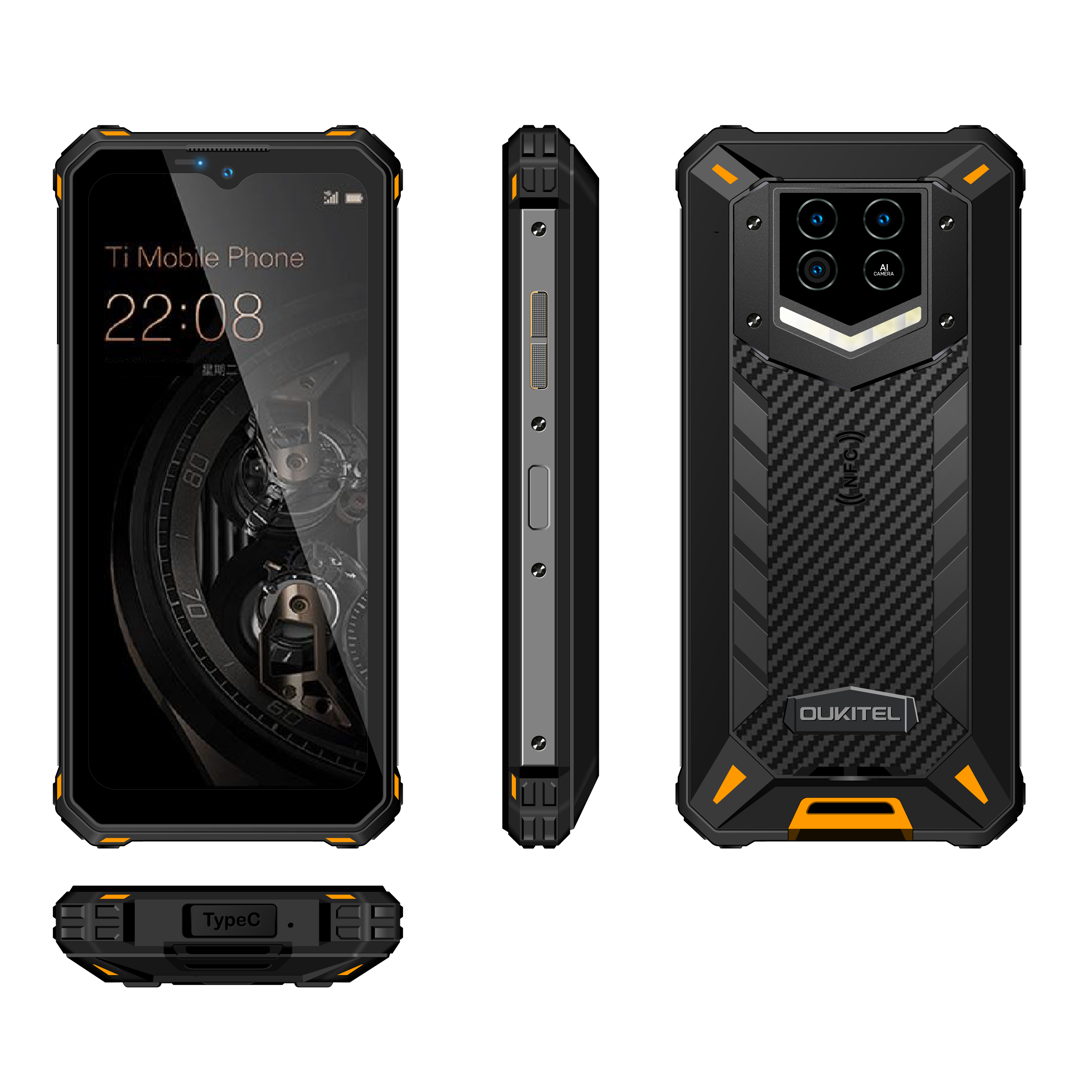 Oukitel WP15 - 5G Smartphone with 8GB RAM and 128GB Storage