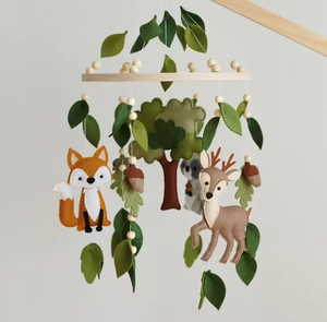 Động Vật Rừng Woodland Chủ Đề Di Động Vườn Ươm Trang Trí Nội Thất Woodland Bé <span class=keywords><strong>Crib</strong></span> Di Động Cho Bé Trai Cô Gái - Product Image 6