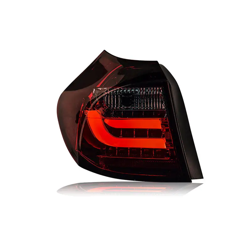 Voiture rouge jaune led feux arrière pour BMW série 1 E87 2007-2011 feux de brouillard arrière pour voiture