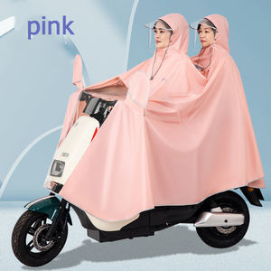 レインコート電動バイクダブルユニセックスロングフルボディ防雨サイクリング特殊電動スクーターレインコートオートバイ - Product Image 2