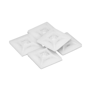 Base Adesiva per Fascette Stringicavo 19x19 mm. Bianco. Confezione da 100 Unità - Product Image 1
