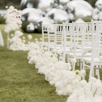 Chaises Napoléon en plastique de haute qualité pour événements, banquets de mariage, repas, chaises de mariage en résine plastique blanche