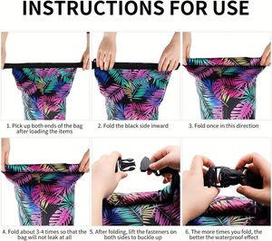 Borsa Impermeabile Compatta e Resistente da 2l-50l per Escursionismo, Surf, Kayak, Arrampicata e Tour, Zaino Portatile in PVC Impermeabile - Product Image 4