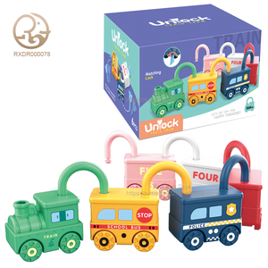 Mini dessin animé pour enfants jouets de cabotage paire de clés déverrouillage Train de <span class=keywords><strong>police</strong></span> incendie pour l'éducation des lumières véhicule jouet à Friction amusant - Product Image 1