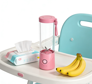 แบตเตอรี่ 2000mAh ใช้งานได้ยาวนาน เครื่องปั่นพกพาแบบแฮนด์ฟรี 550 มล. ใช้กับรถยนต์และกลางแจ้ง เชื่อมต่อผ่าน USB ใช้งานง่ายเพียงปุ่มเดียว ปราศจากสาร BPA ใบมีด 6 ใบ บดน้ำแข็งได้ - Product Image 6