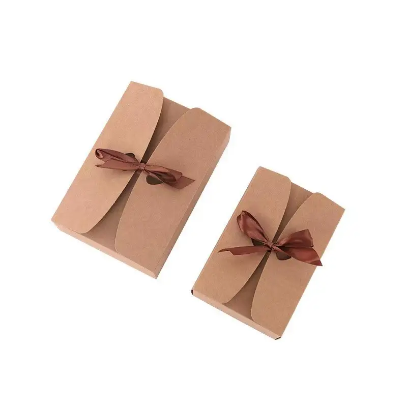 Benutzer definierte heiße Stempel Logo Kleine Luxus-Party-Einladung begünstigt süße Verpackung Hochzeits geschenk Candy Chocolate Box mit Band