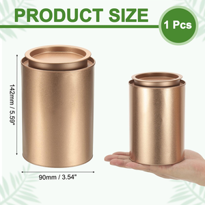 กล่องโลหะพิมพ์ลายตามสั่งสำหรับบรรจุของขวัญ ขนม ชา กาแฟ กล่องโลหะทรงกลม - Product Image 4