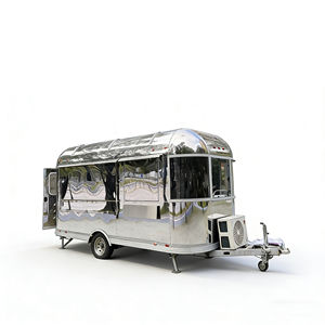 Carrito de Venta Estilo Retro Equipado con Acero Inoxidable Pulido y Ruedas de Desplazamiento Suave para Operaciones de Comida en la Playa - Product Image 3