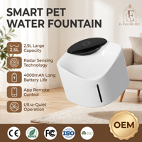Bebedero Inteligente para Gatos con Control por Aplicación, Sensor de Radar Automático, Circulación de Agua, Filtro Multicapa, Bomba Silenciosa USB, Dispensador de Agua