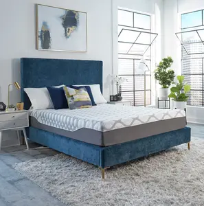 En iyi yatak 2021 fabrika fiyat doğrudan yükleme bambu kapak jel yatak odası mobilyası bellek köpük Topper