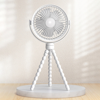 Ventilateur poulpe portable rechargeable personnalisé en gros capacité de batterie bras flexibles support