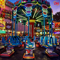 Machine d'attraction commerciale Air Shot Sky Shooter, 16 places, 8m, 380V, 15KW, manège portable pour événements mobiles et location