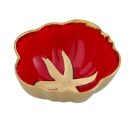 Service de vaisselle en porcelaine de style européen JIUWANG avec motif de tomates, compatible lave-vaisselle, forme irrégulière - Cadeau d'affaires