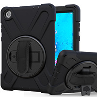 Lenovo Tab M8 8 pouces 2019-2021 étui en silicone souple avec bandoulière housse antichoc pour tablette TB-8505X 8505F 8506F