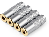 Connecteurs audio femelles TRRS 3,5 mm à 4 pôles plaqués or
